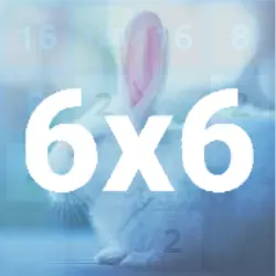 Test your bunny-matching skills in the expansive 6x6 grid of 2048 Bunnies. A real hop of a challenge!