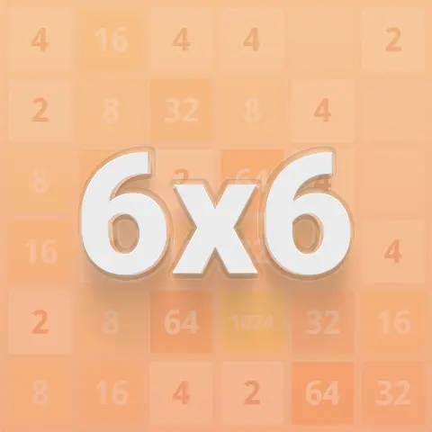 Elevate your game in the 6x6 variant of 2048. A test of skill and strategy for true puzzle masters!
