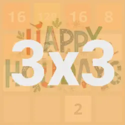 Enjoy quick holiday cheer with a 3x3 grid in 2048 Holidays. Perfect for a festive puzzle break!