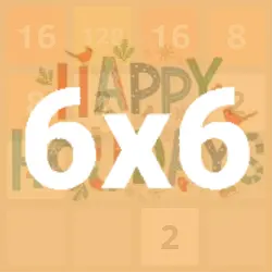 Take on the ultimate holiday puzzle in the 6x6 version of 2048 Holidays. A festive challenge for puzzle enthusiasts!