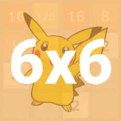 Embrace the ultimate Pokémon 2048 challenge on a 6x6 grid. A thrilling puzzle for every Pokémon master!